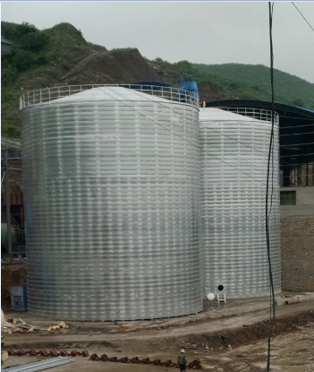 长治粮食钢板仓的安装全过程不用热焊接